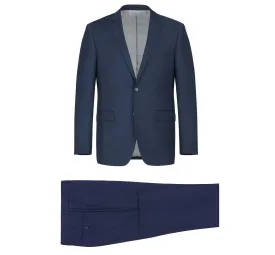 Alessandro Vitello by Renoir Navy Blue 2-Piece Classic Fit Single Breasted Notch Lapel Suit 201-19