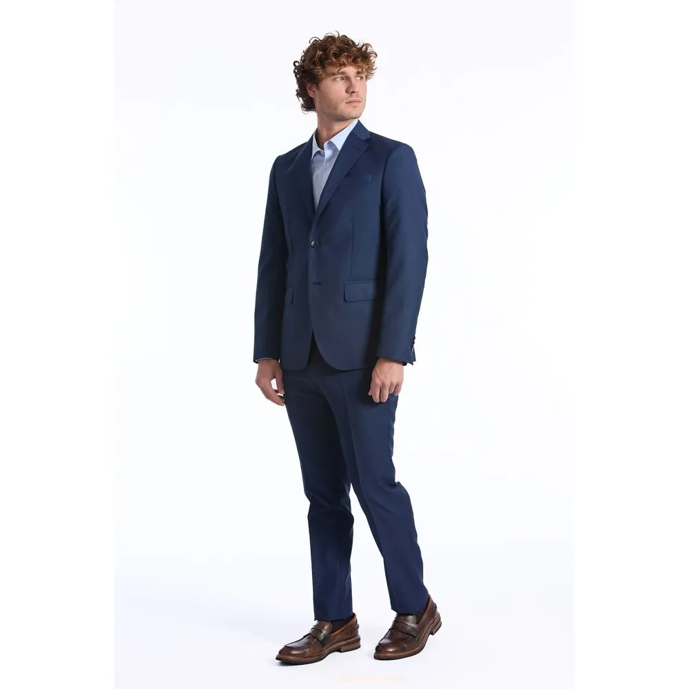 Baldinini Trend Blue Wool Suit