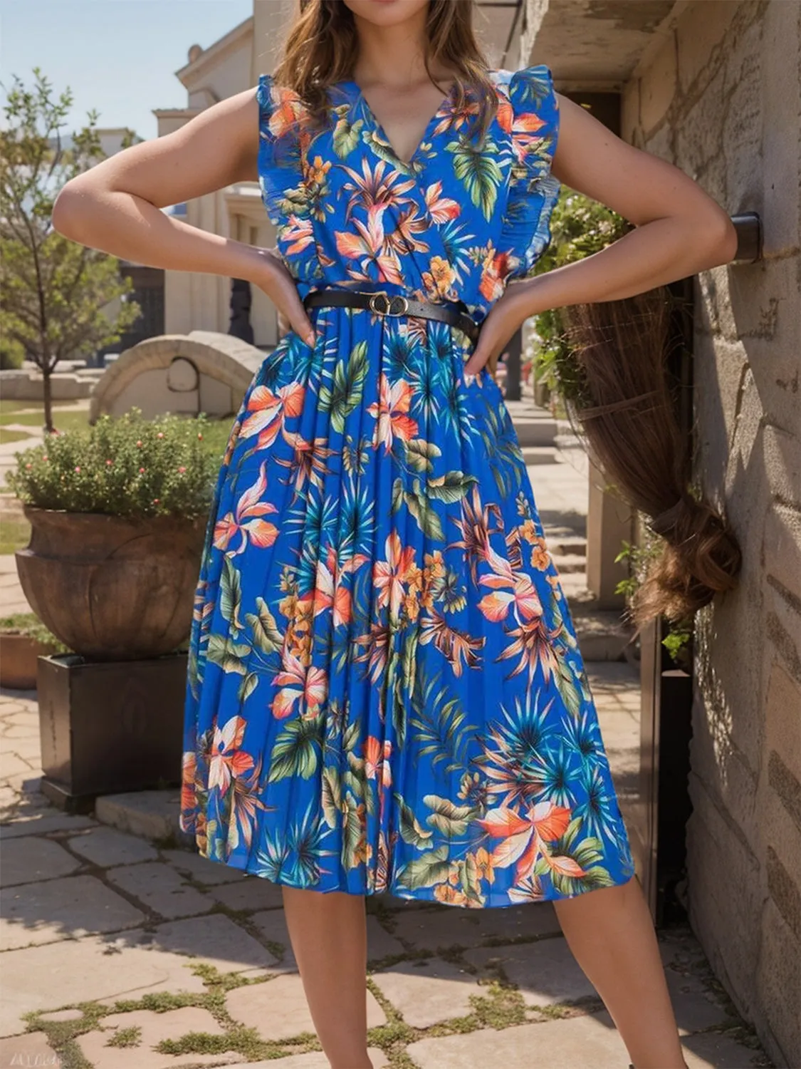 Classic Midi Vacation Dress