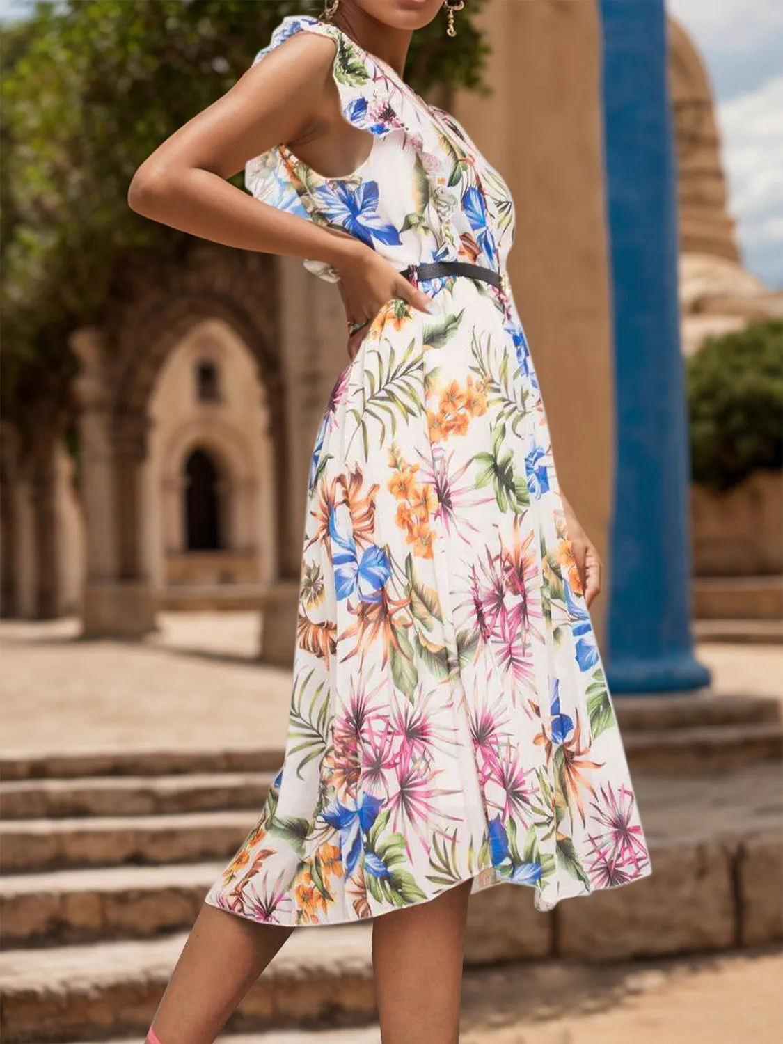 Classic Midi Vacation Dress