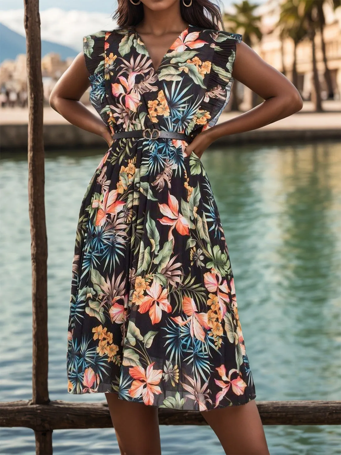 Classic Midi Vacation Dress