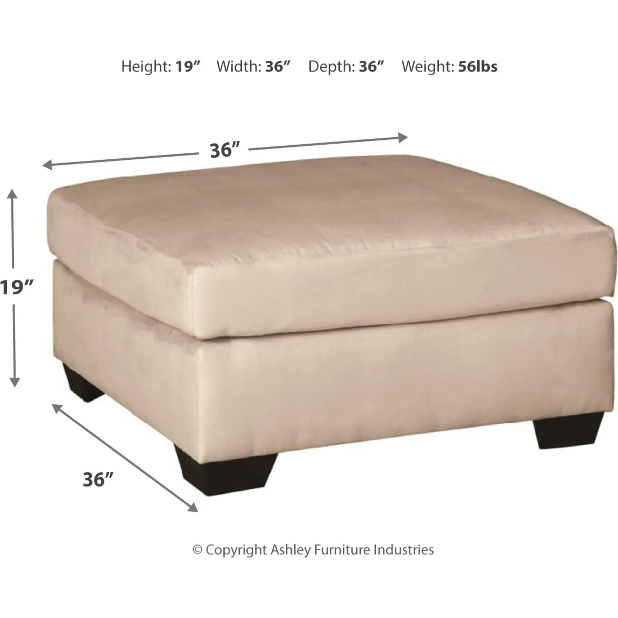 Darcy Oversized Accent Ottoman