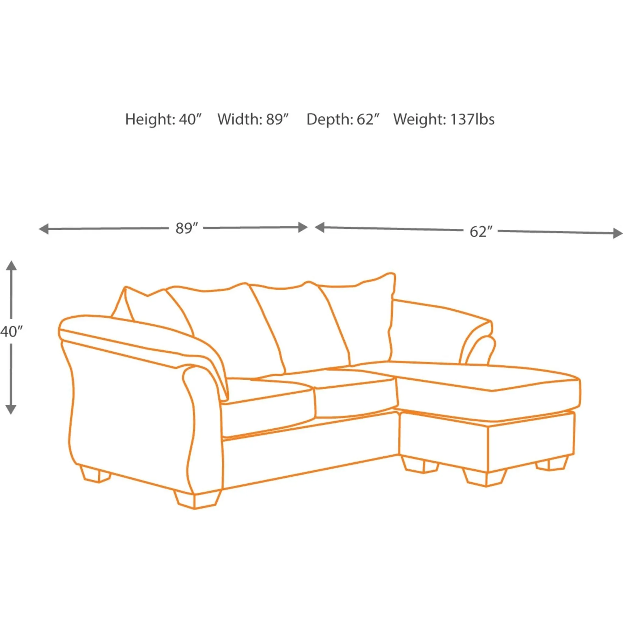 Darcy Sofa Chaise