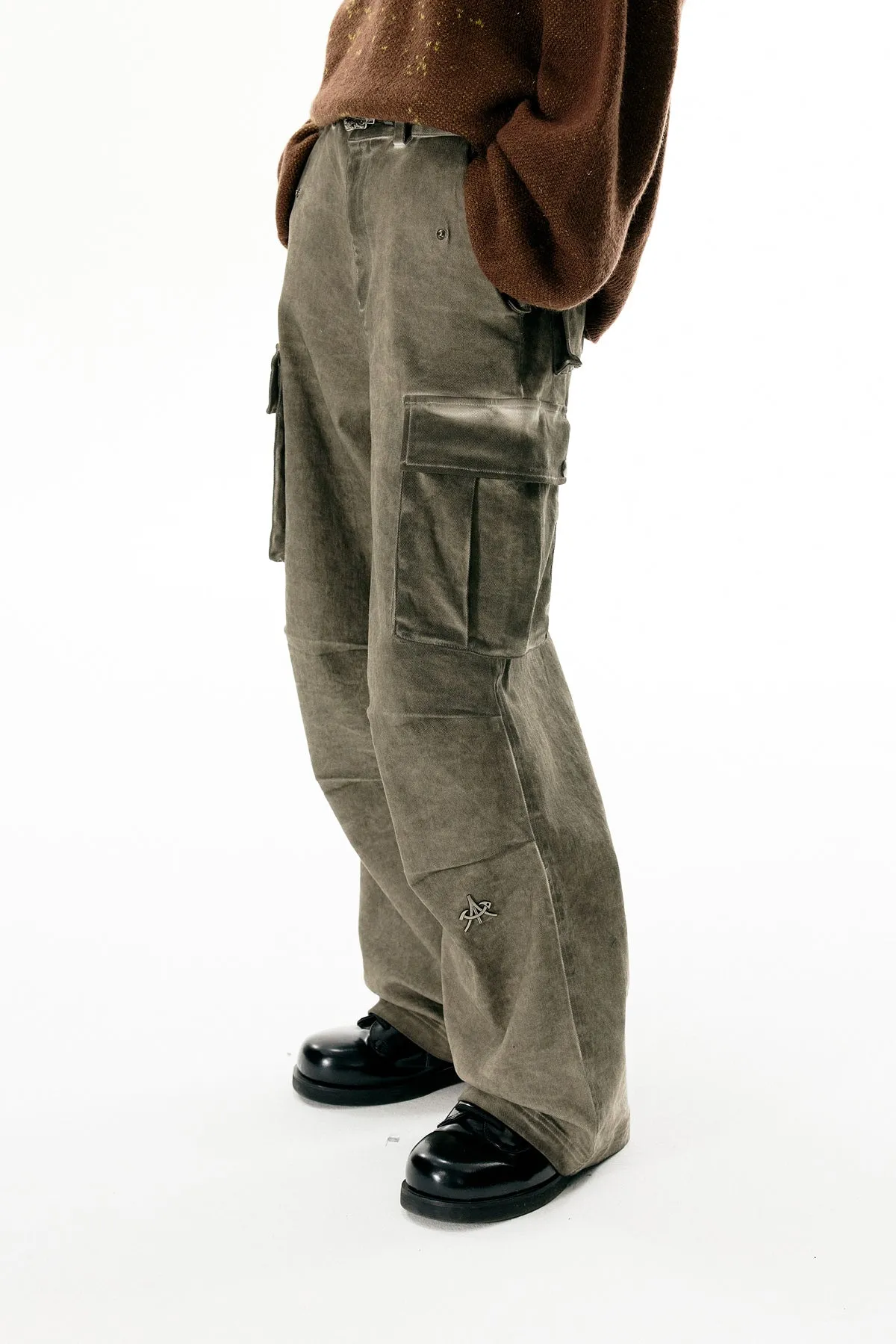 Dirty Washed Casual Pants