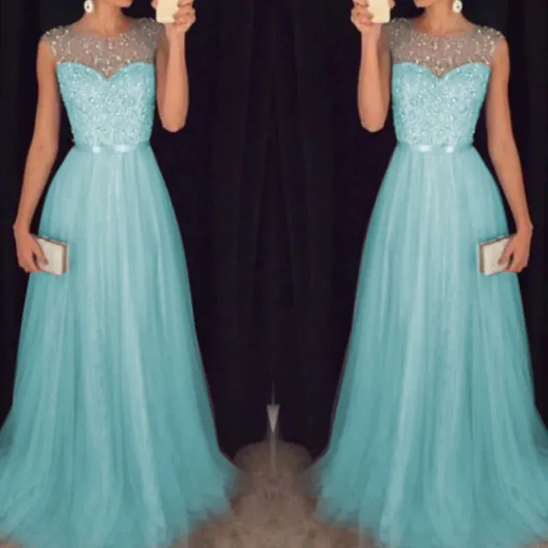 Elegant Prom Gowns Sequin Dress