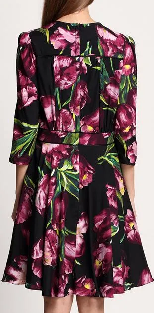 Floral-Print Silk-Blend Mini Dress