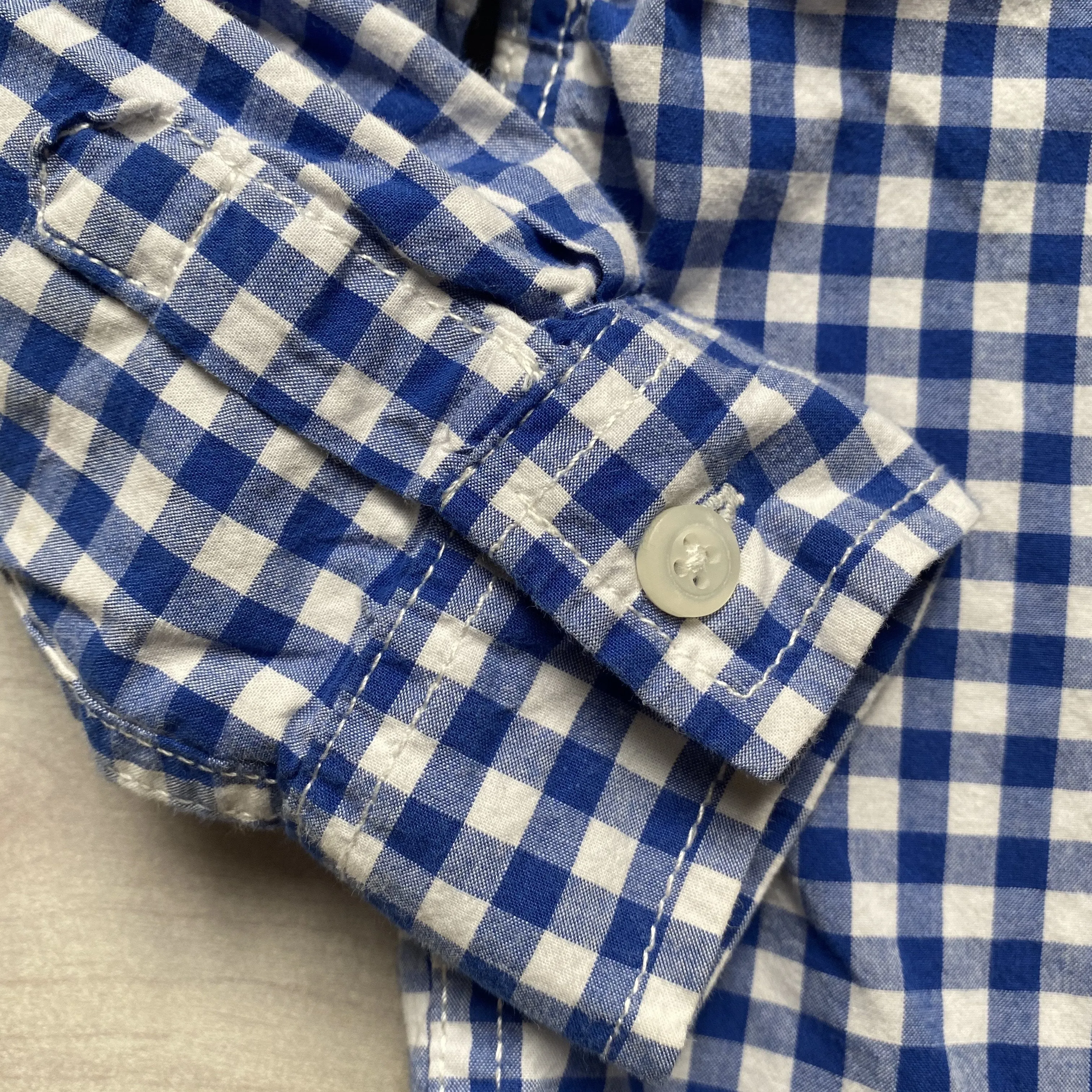 Gymboree Blue GIngham Button Down Shirt