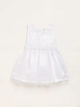 HOP Kids White Tulle A-Line Dress