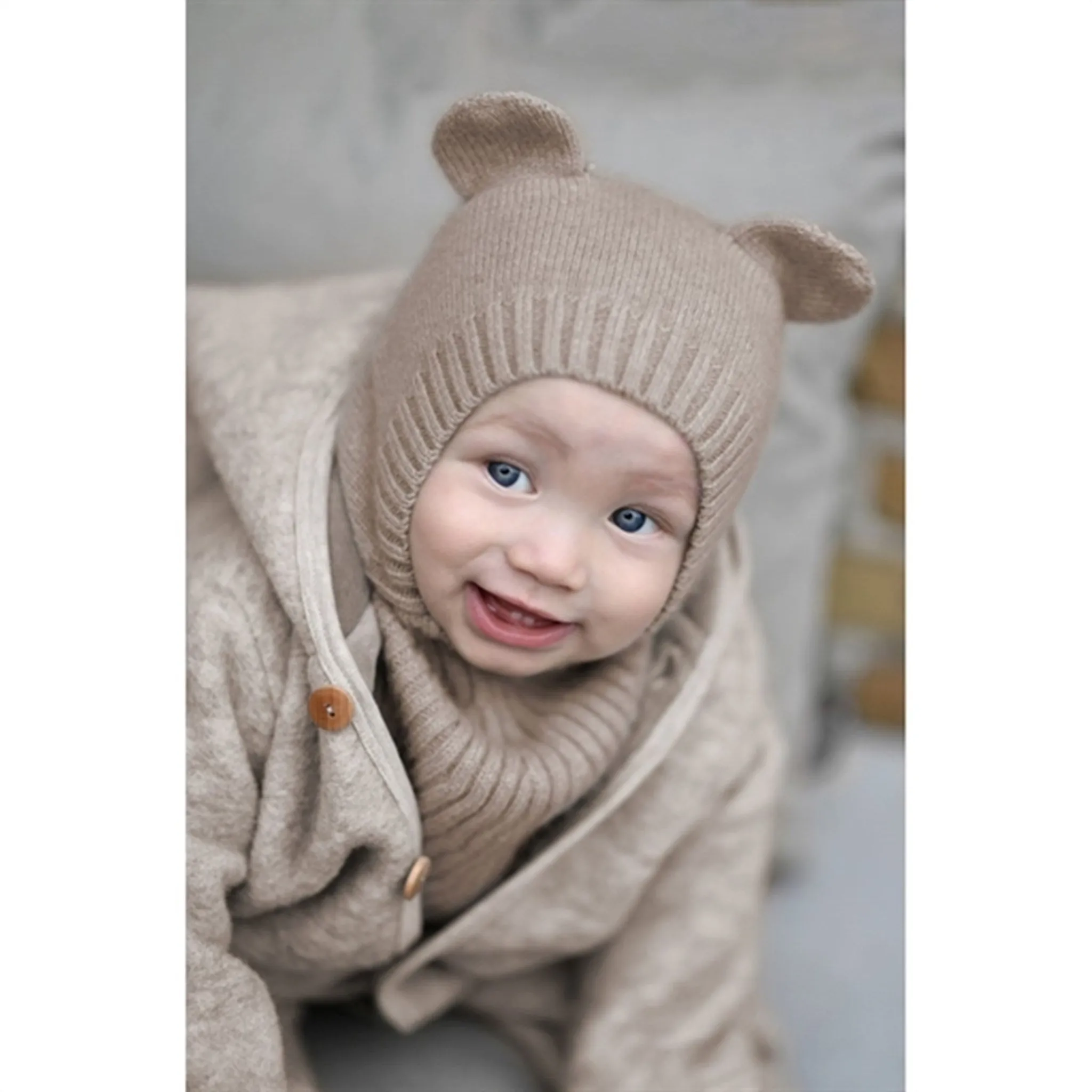 Huttelihut Pram Suit Wool Pooh Sand