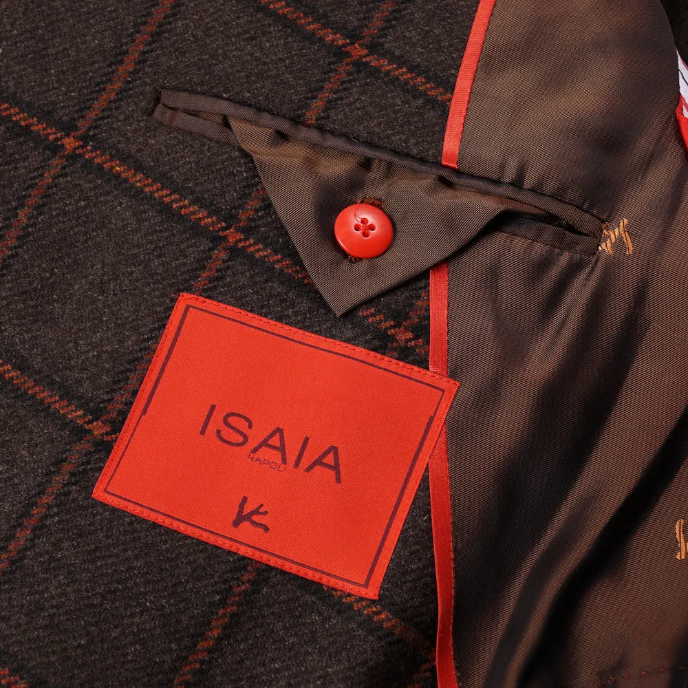 Isaia Windowpane Check Cashmere Sport Coat