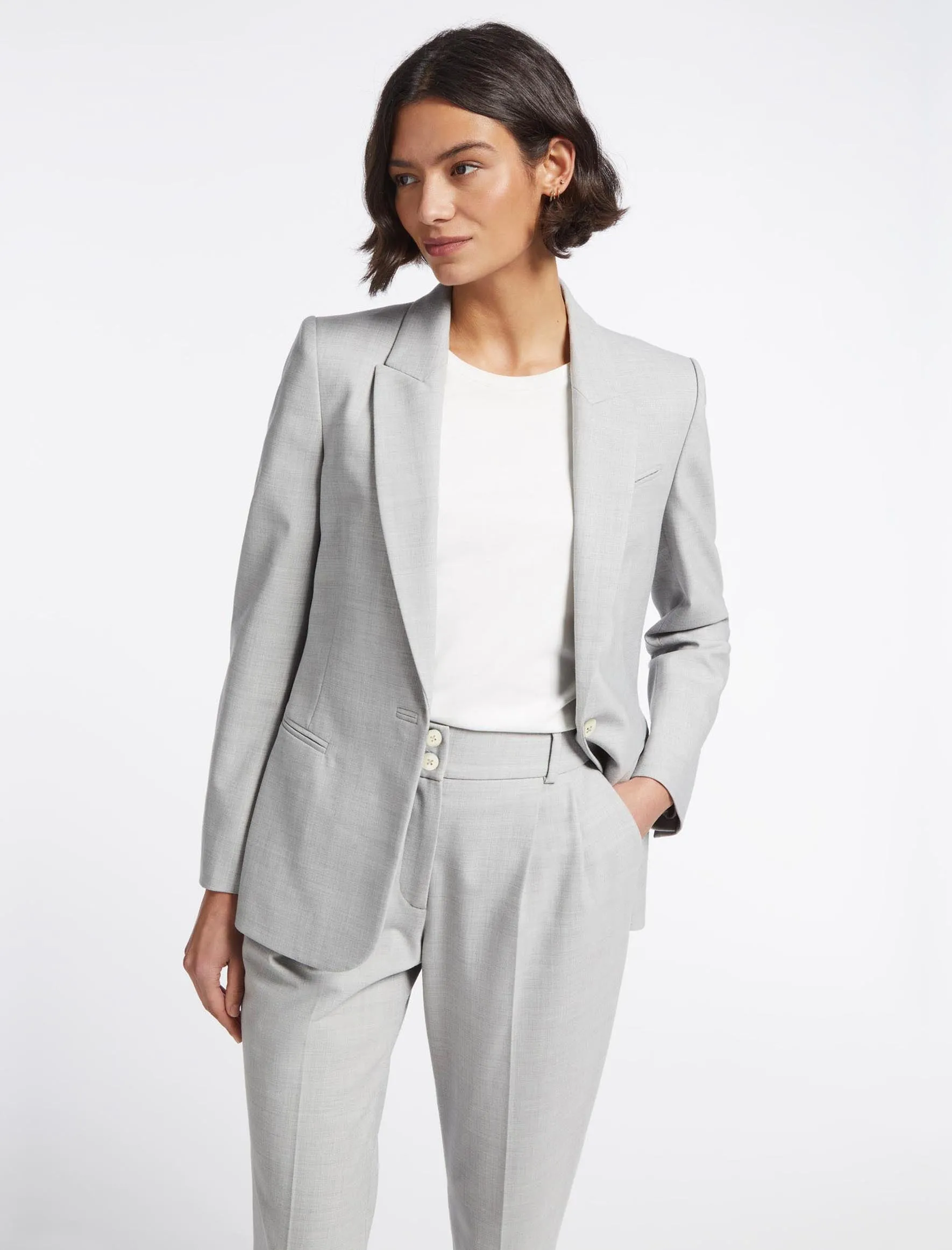 Jamie New Wool Blazer - Light Grey