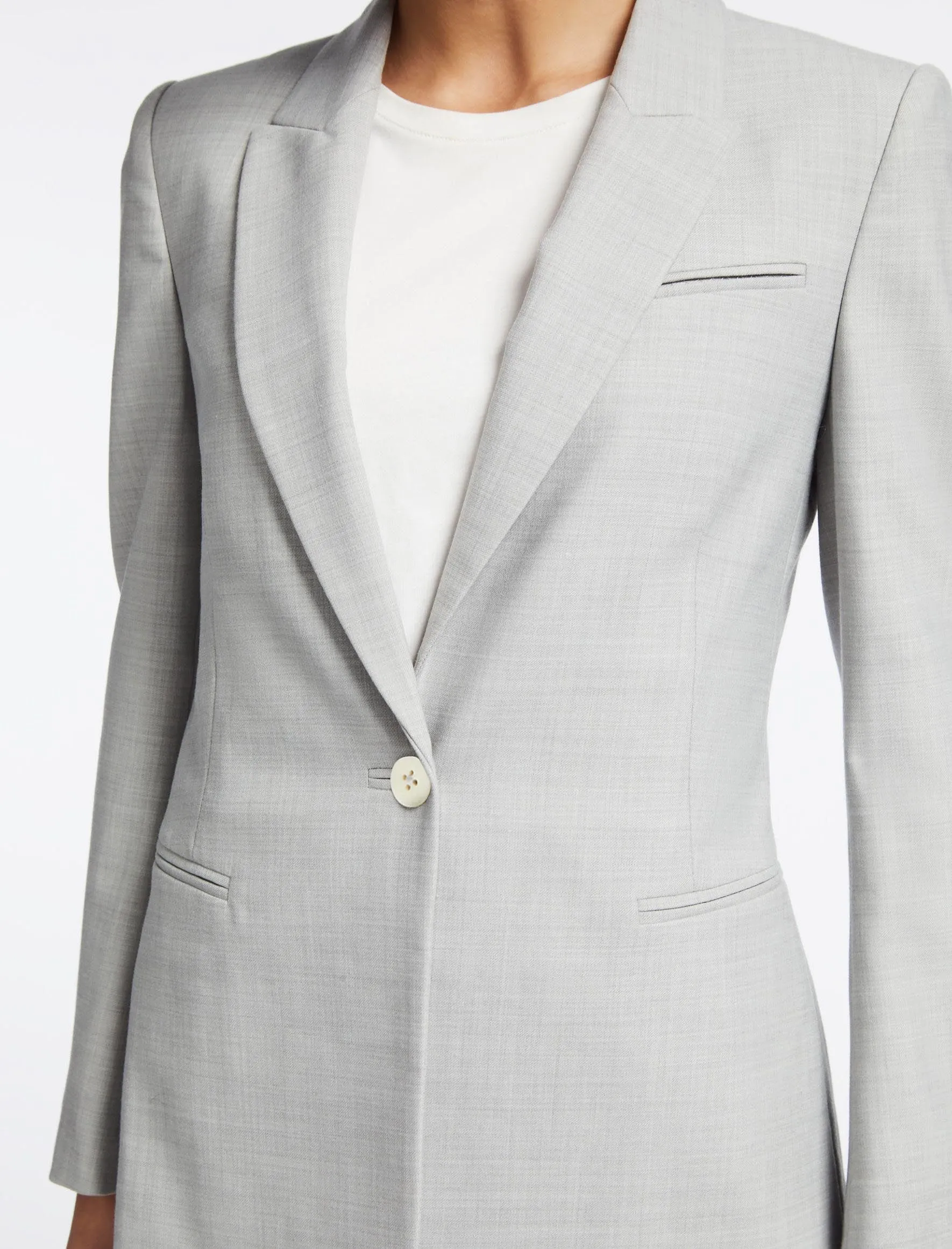 Jamie New Wool Blazer - Light Grey