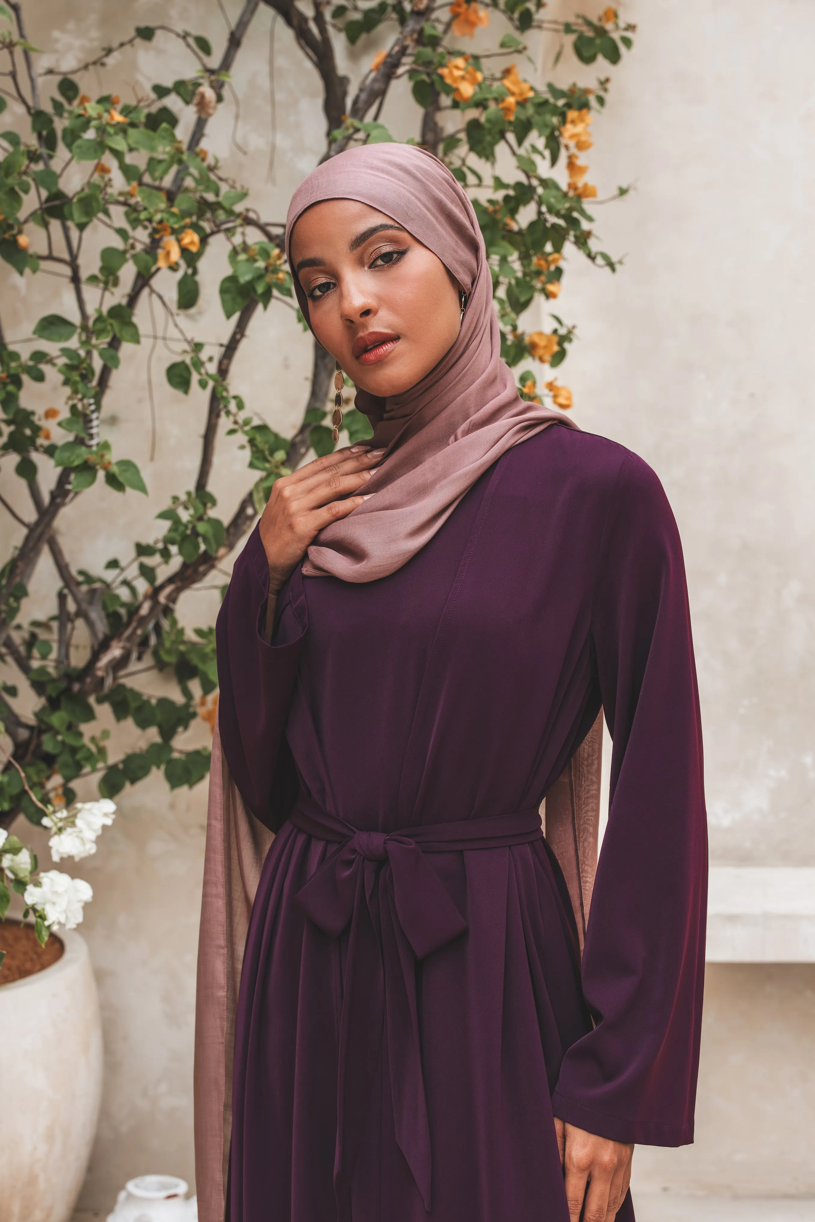 Jana Abaya Set - Deep Purple