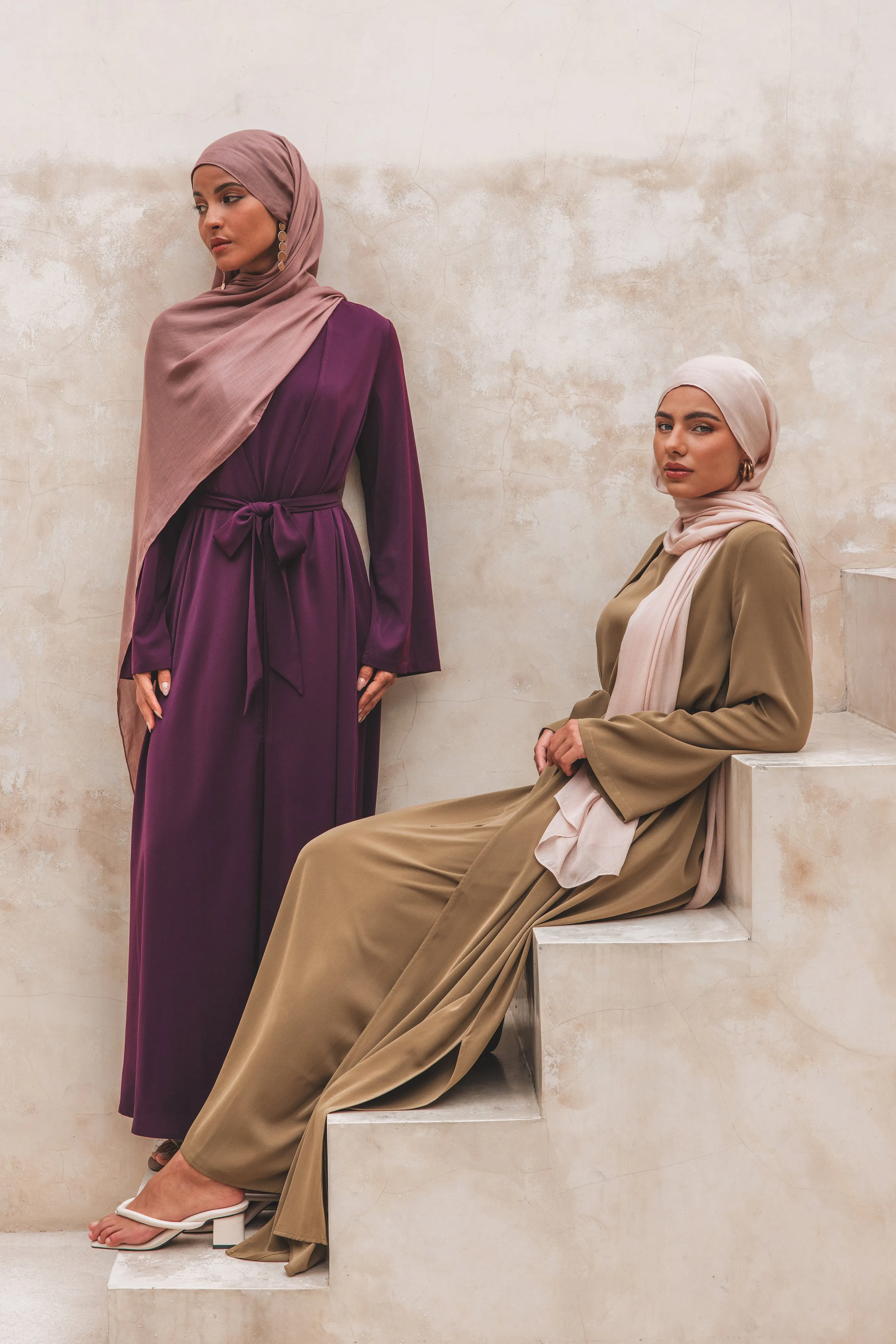 Jana Abaya Set - Deep Purple