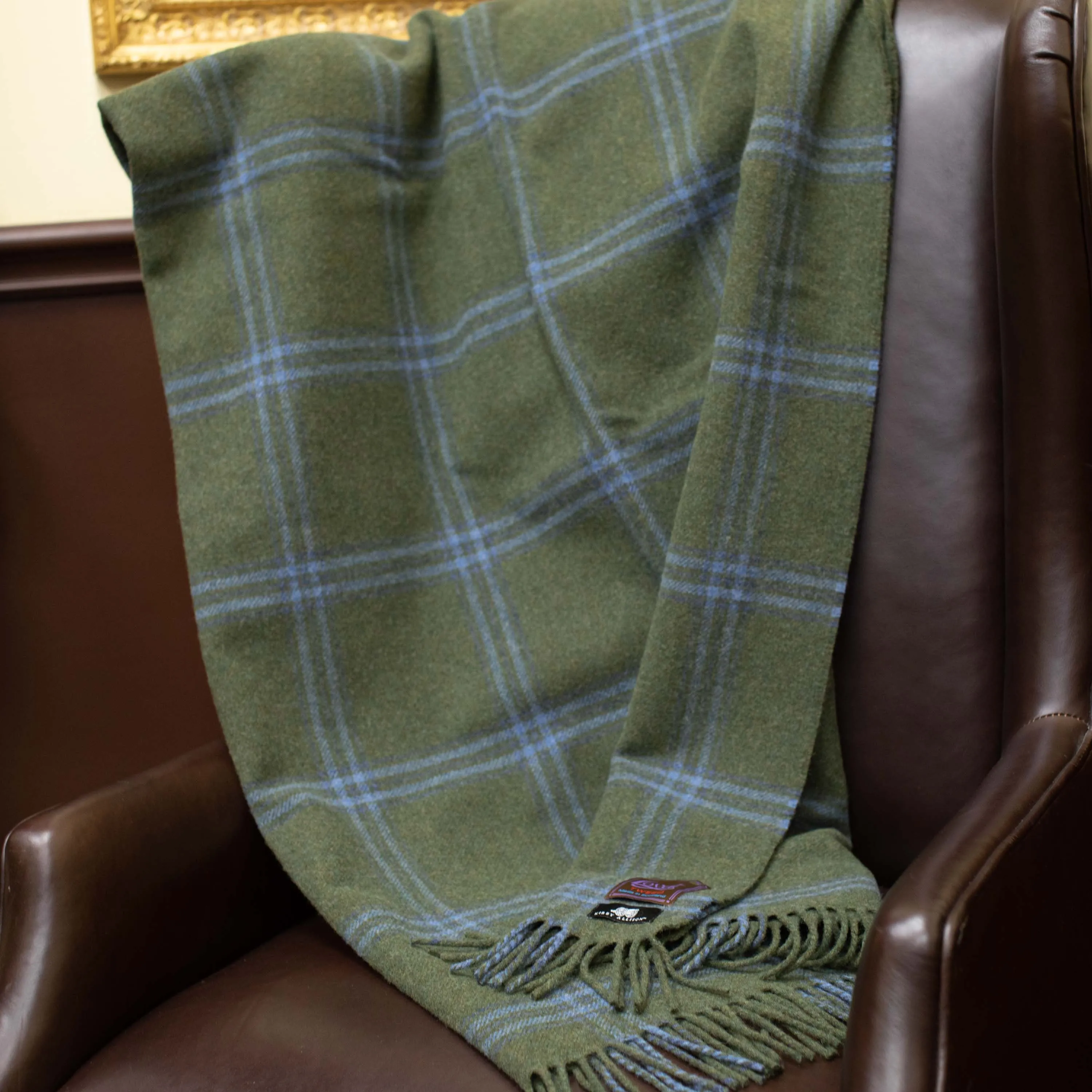 Kirby Allison Lovat Mill Suit to Shoot Tweed Wool Throw