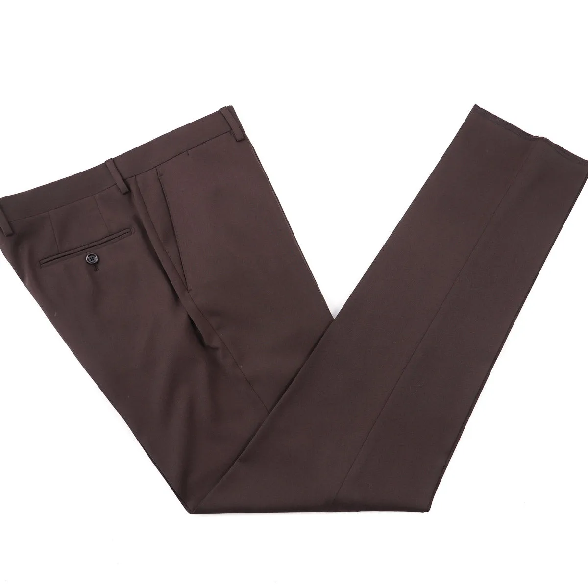 Lardini Chocolate Brown Wool Suit