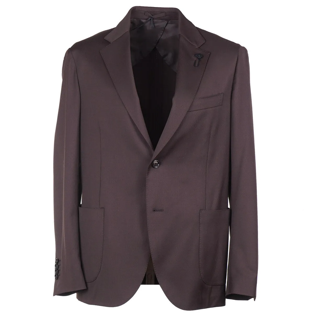 Lardini Chocolate Brown Wool Suit