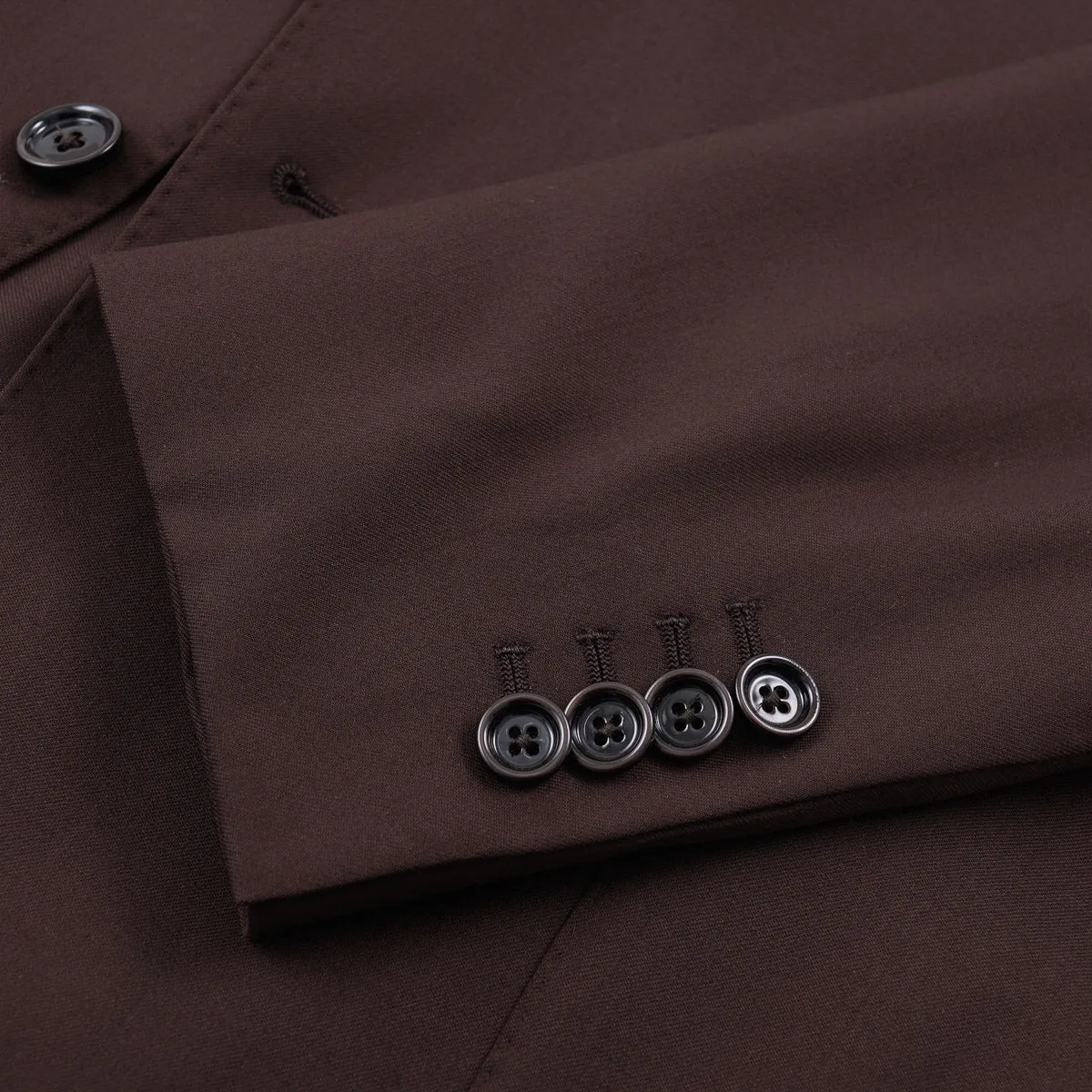 Lardini Chocolate Brown Wool Suit