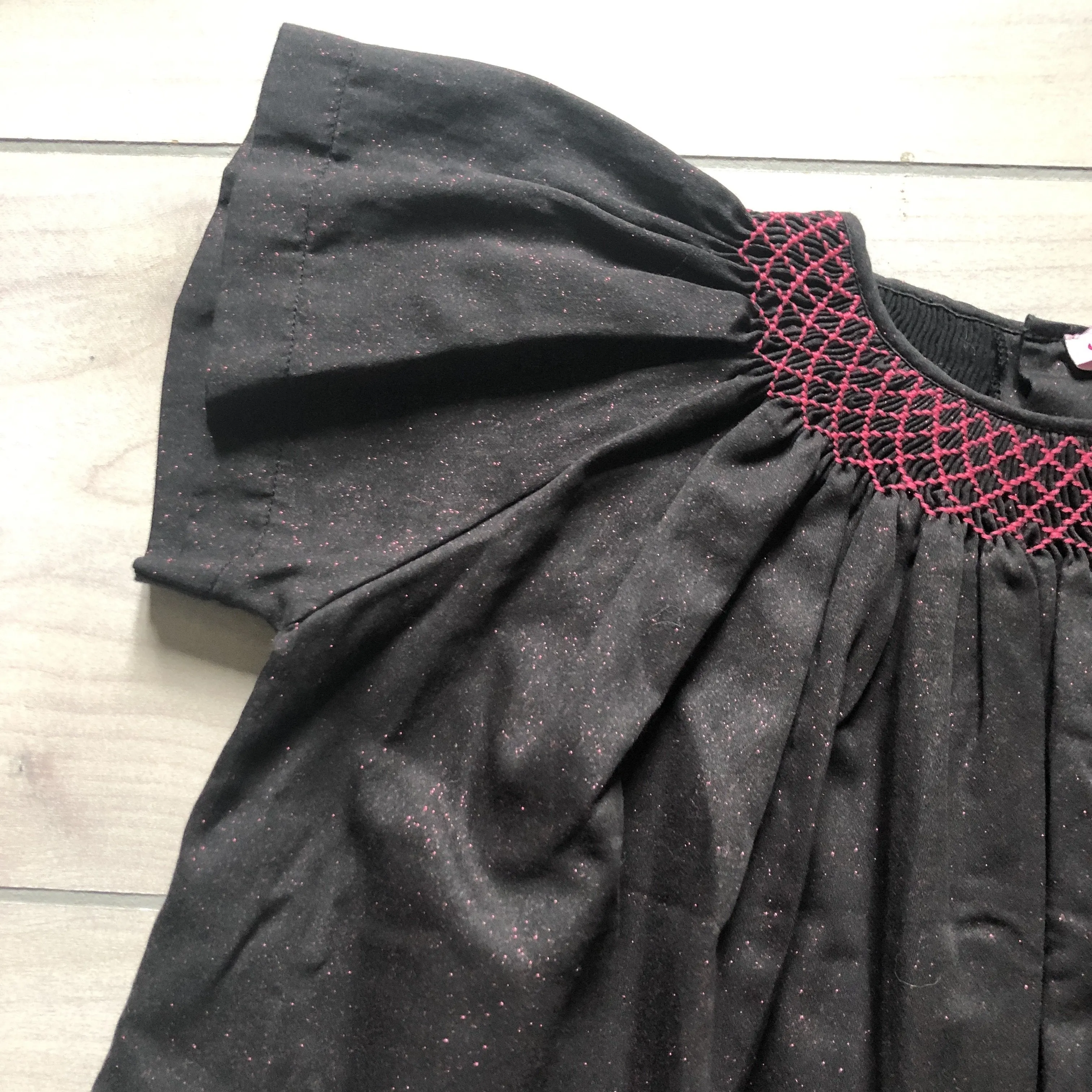 Moon Et Miel Black Pink Sparkle Dress