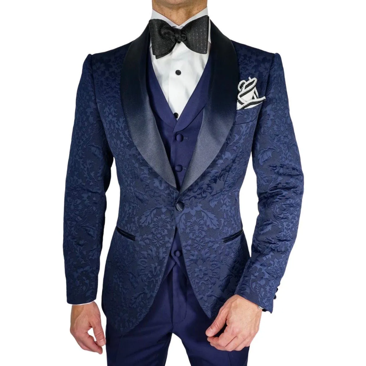 Navy Blue Fiore Dinner Jacket