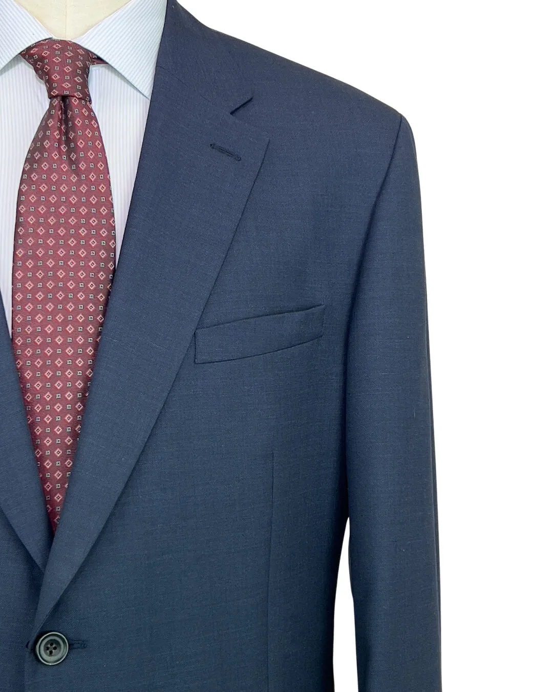 Navy Super 120 Microweave Suit