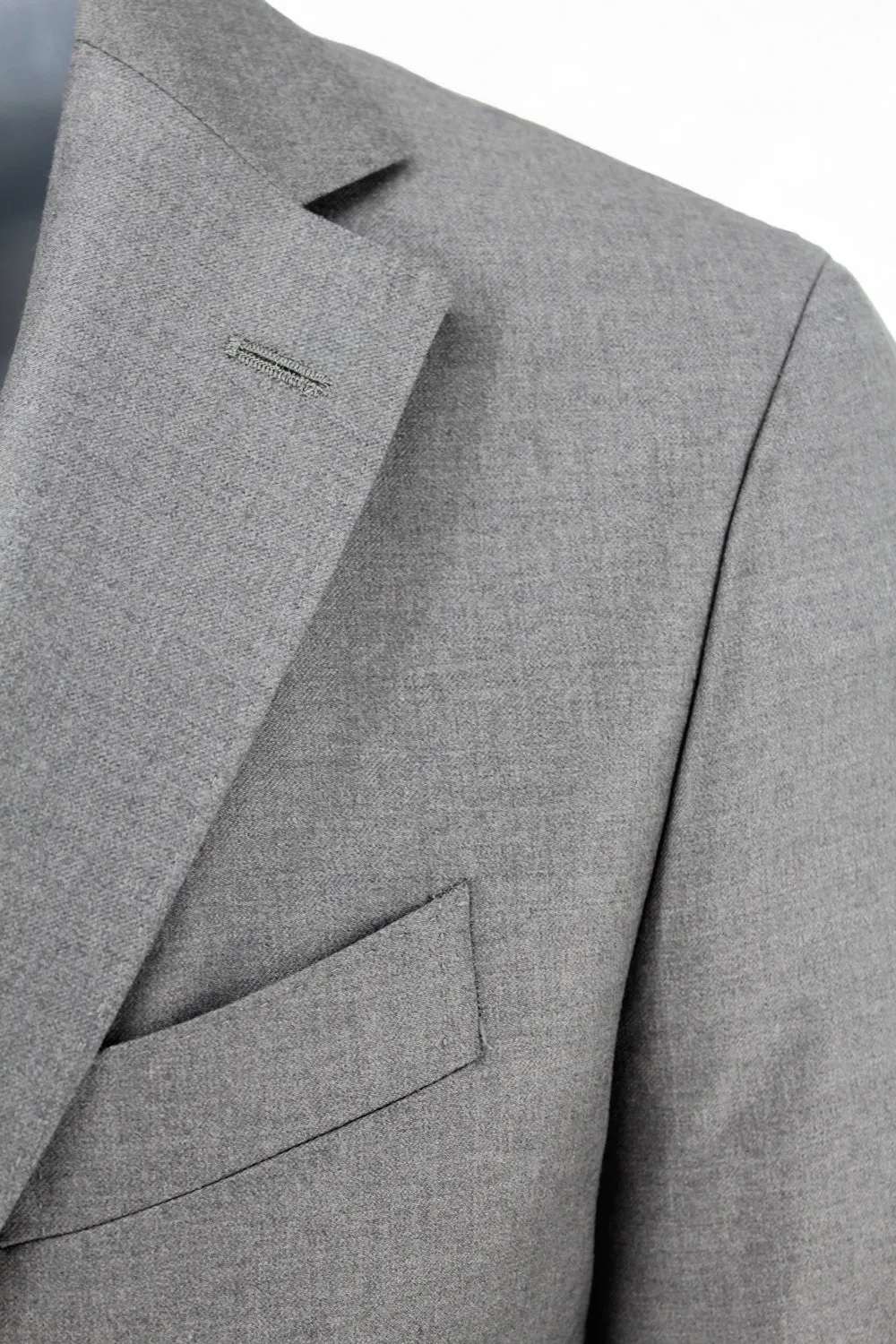 Notch Lapel Light Grey Suit