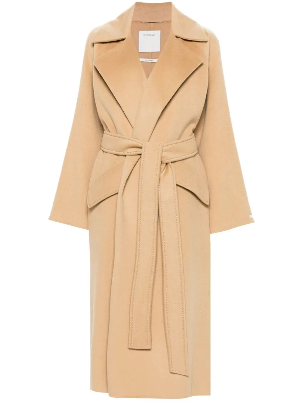 Orense Cashmere Blend Robe Coat in Beige