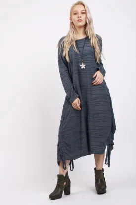 Oversized Pleated Style Classic Dress