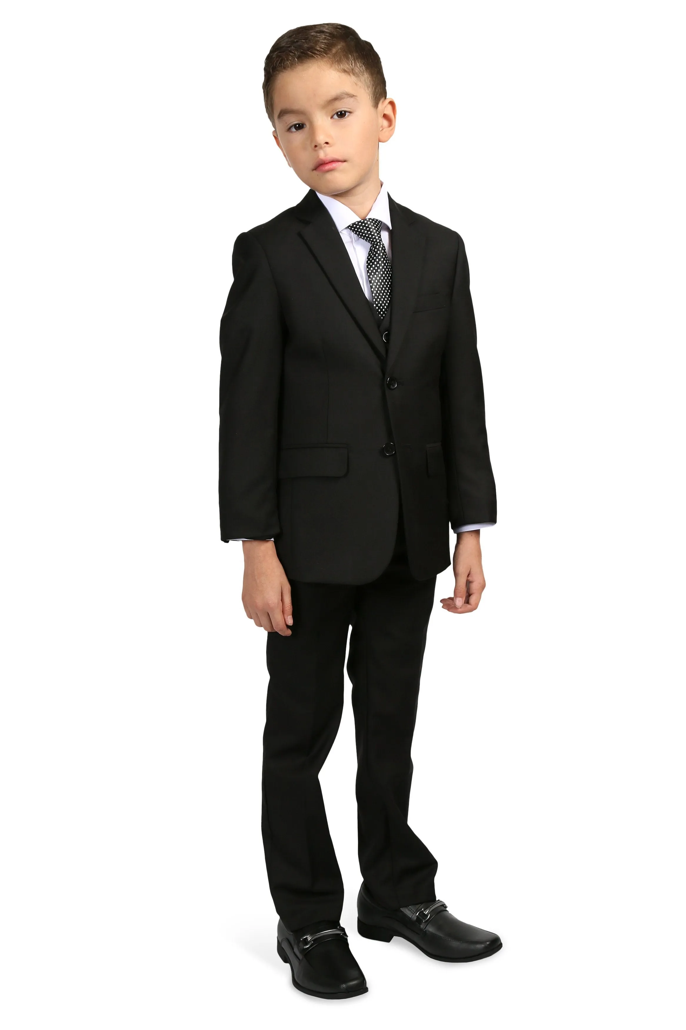 "Jax" Kids Black Suit 5-Piece Set