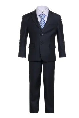 "Jax" Kids Charcoal Suit (5-Piece Set)