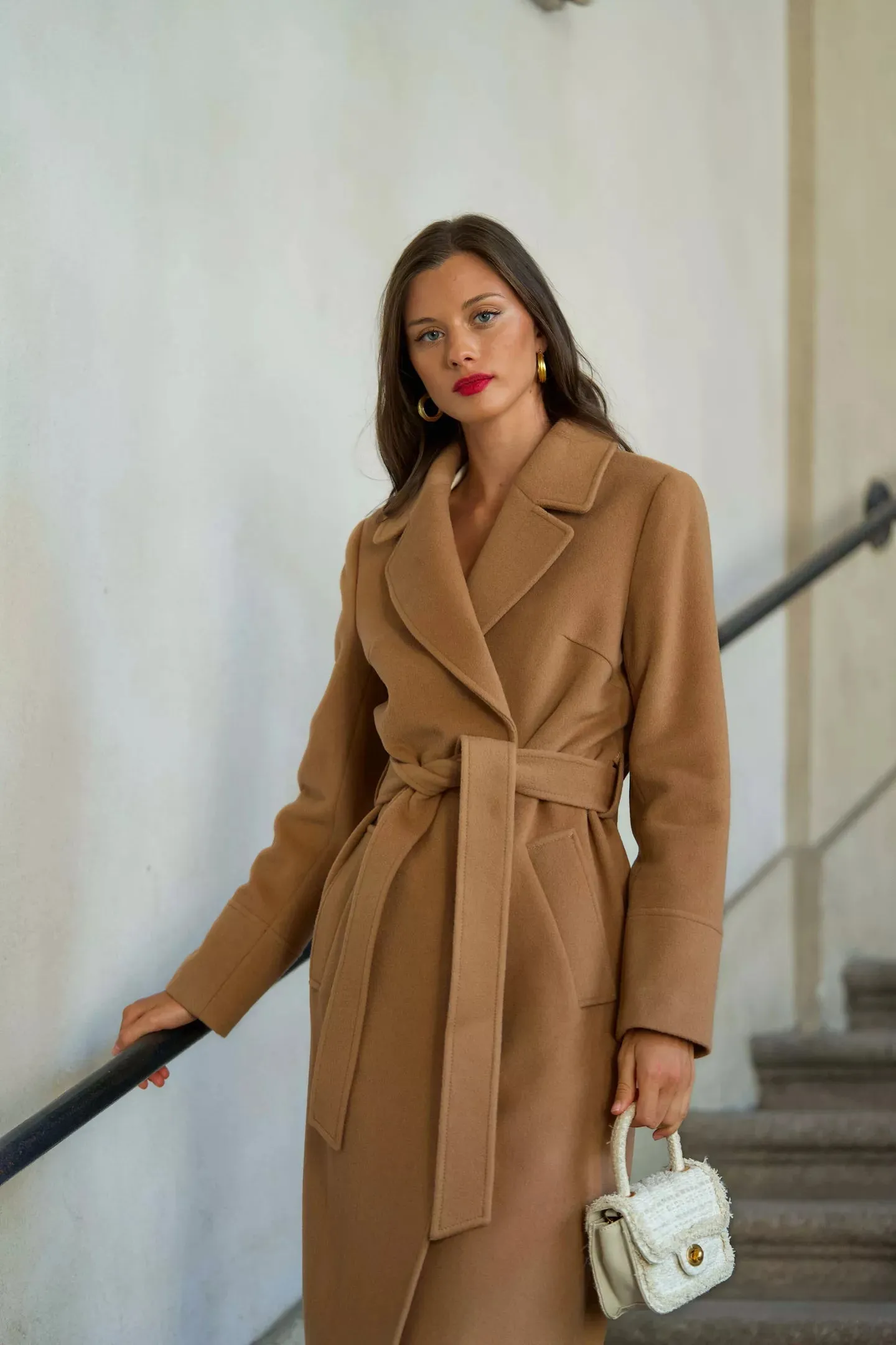 Sabina Cashmere Wool Coat