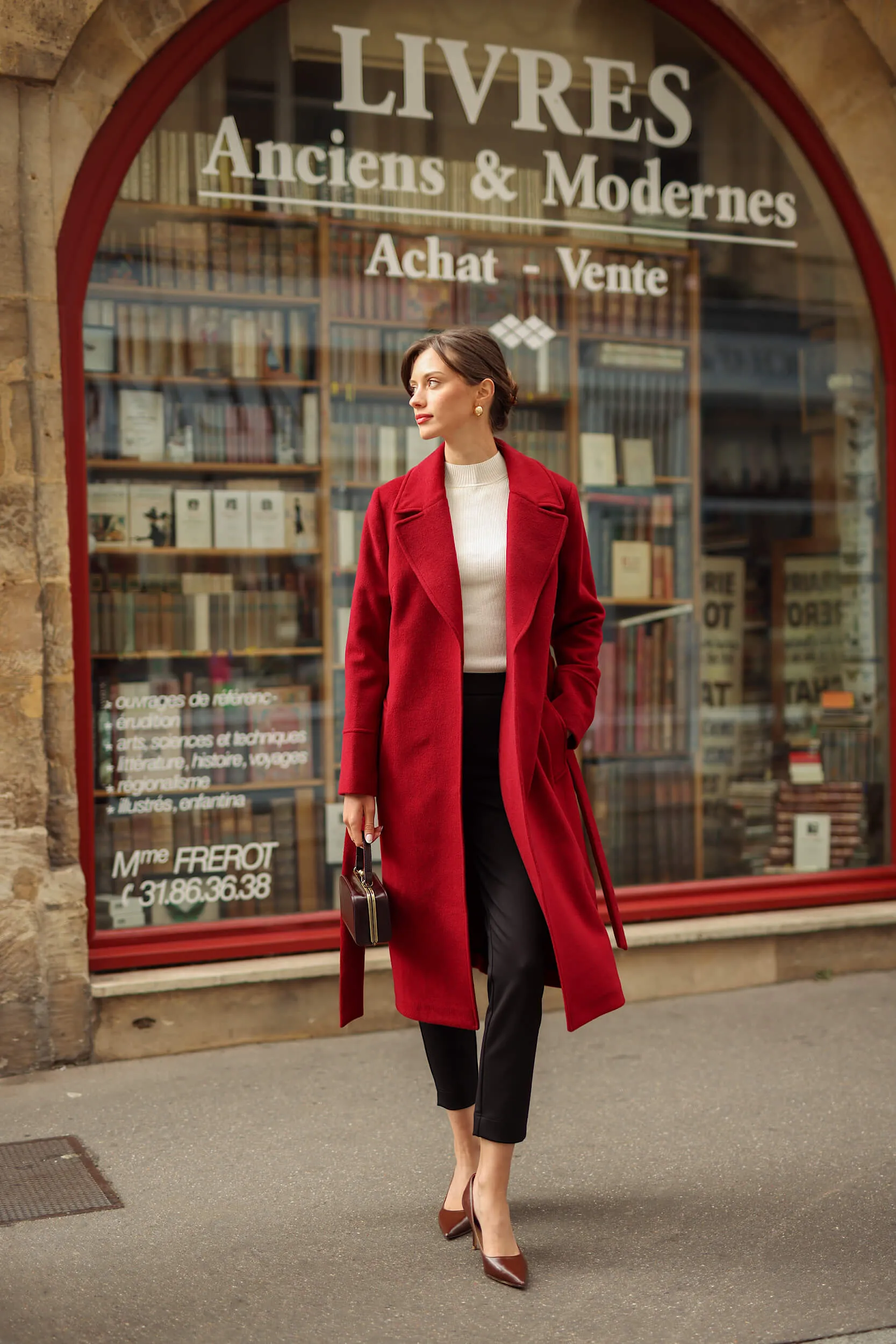 Sabina Cashmere Wool Coat