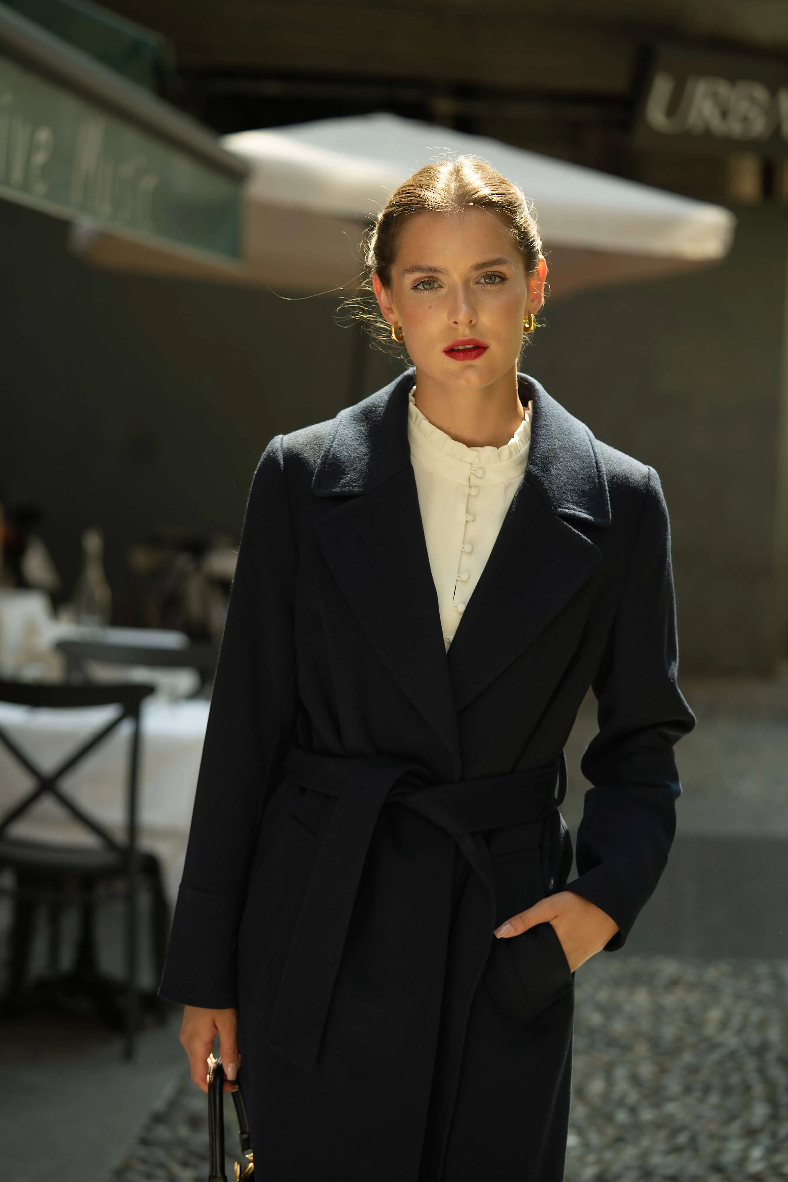 Sabina Cashmere Wool Coat