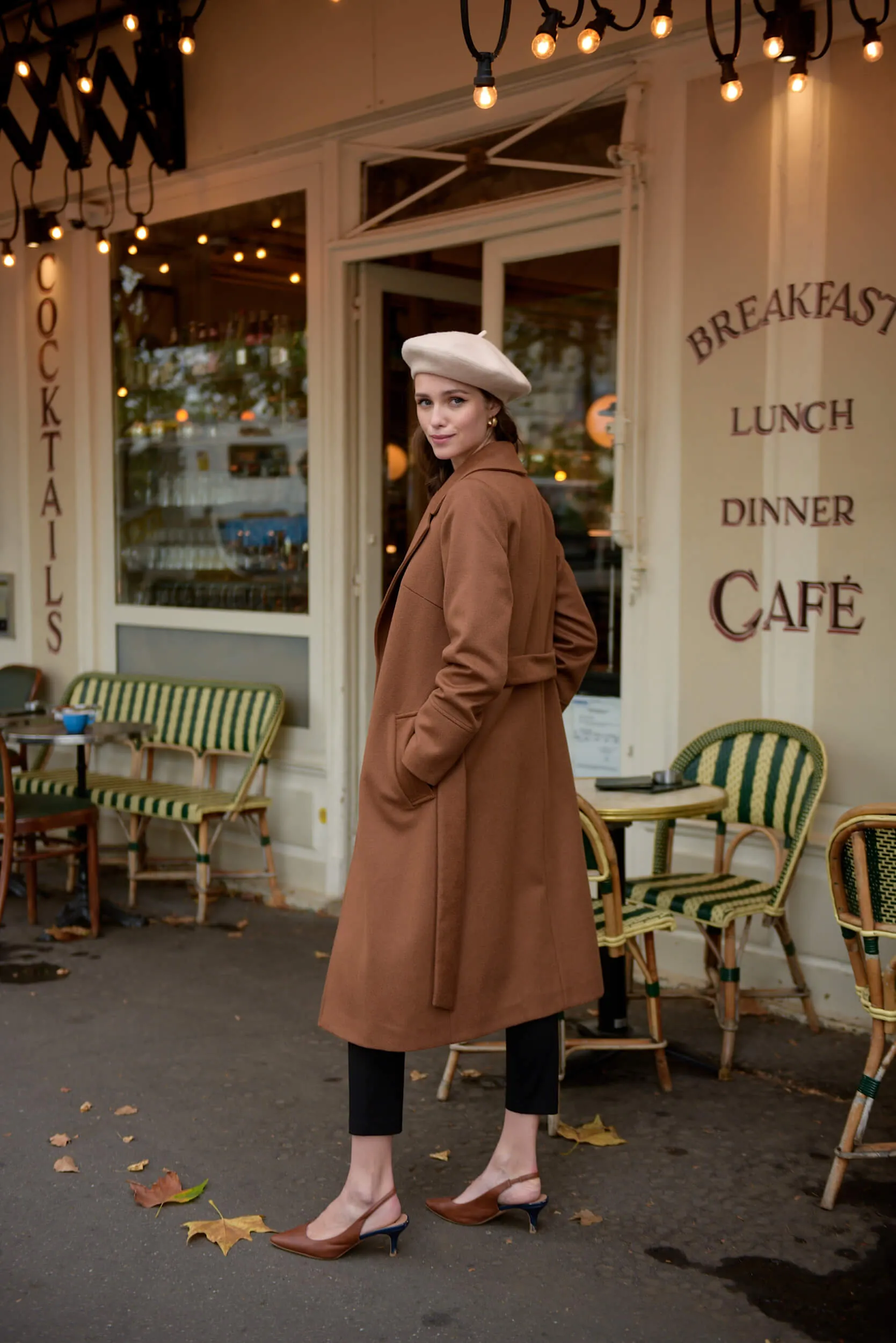 Sabina Cashmere Wool Coat