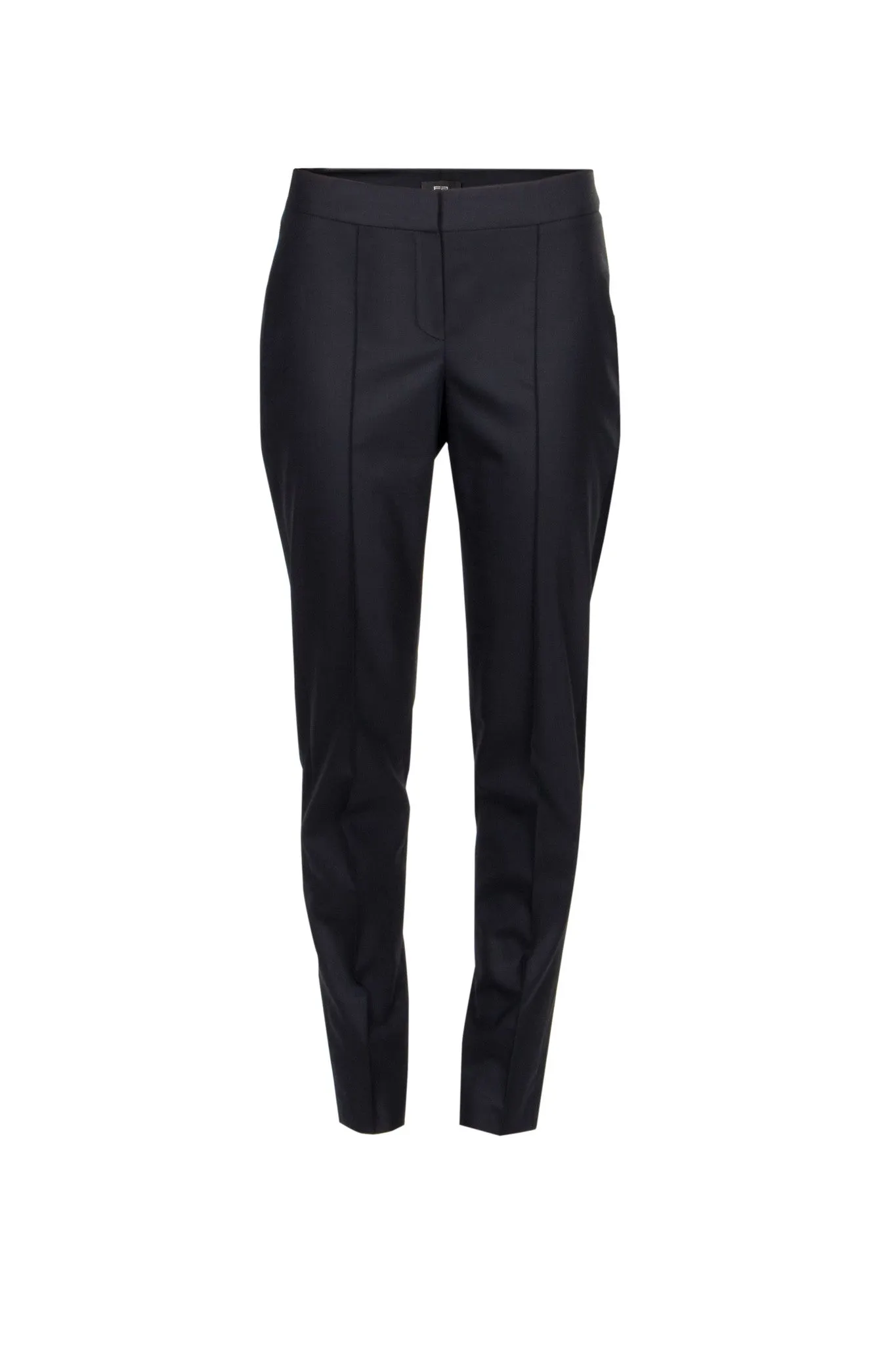 Satin-trimmed stretch-wool tuxedo