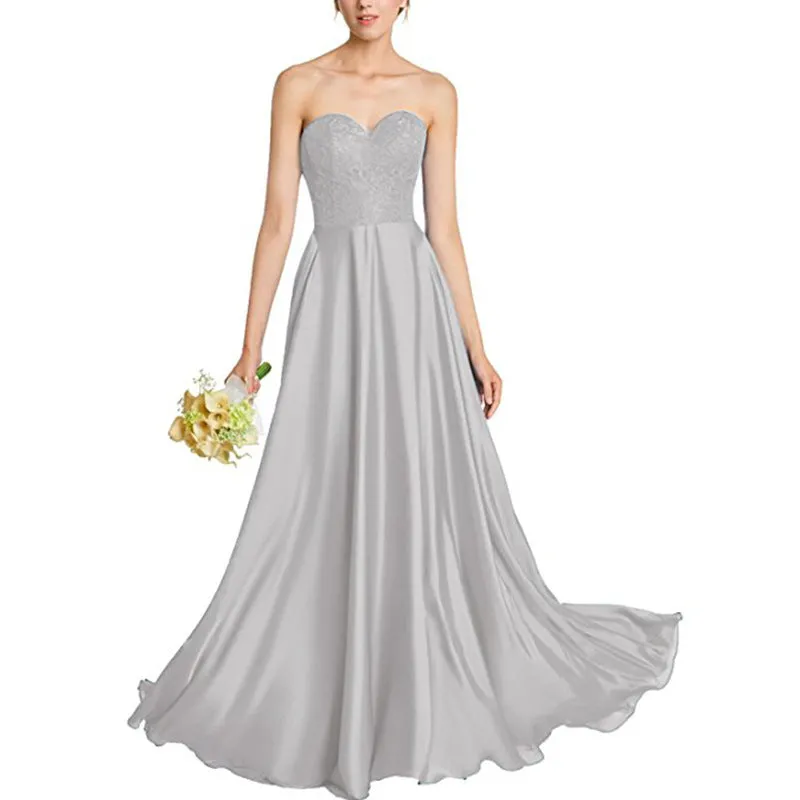 sd-hk Wedding Dresses Beach Bridal Wedding Gowns Women Strapless Bride Dress