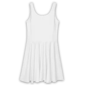 'Simple' Skater Dress (White)