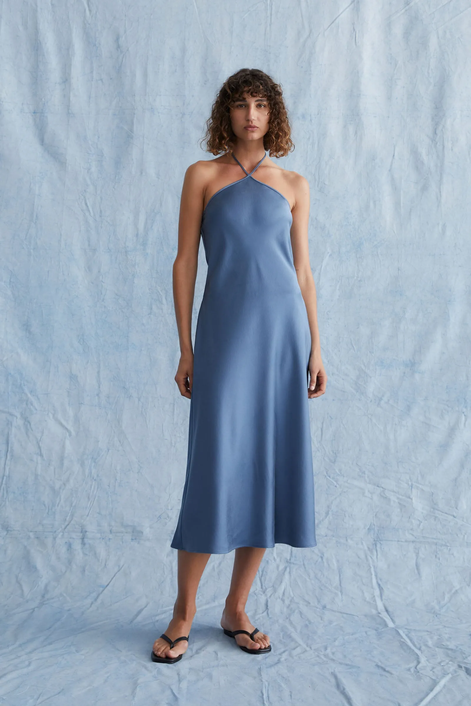 Skylar Silk Midi Dress