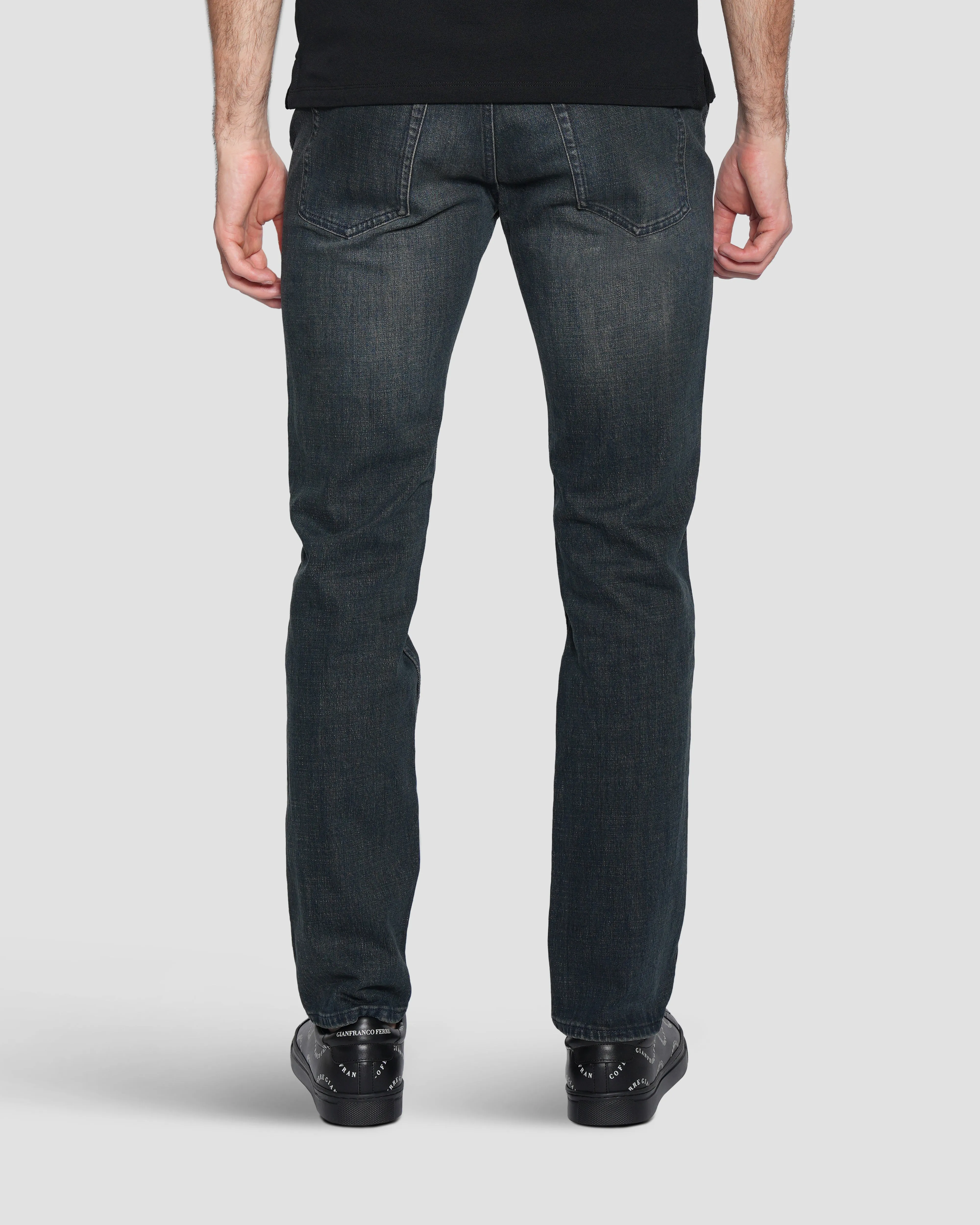 Slim Fit Dark Wash Denim Jeans