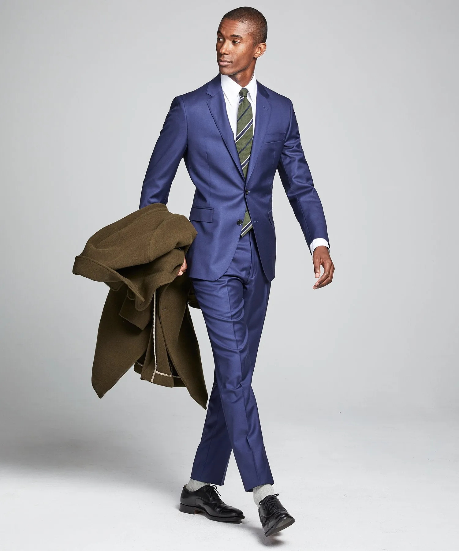 Sutton Wool Twill Suit Trouser In Blue