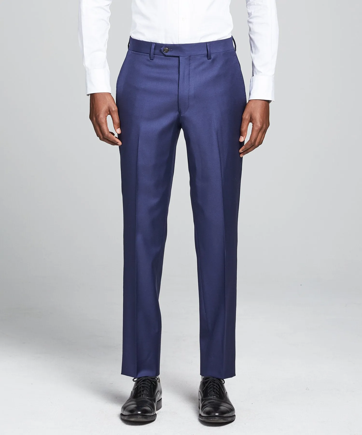 Sutton Wool Twill Suit Trouser In Blue