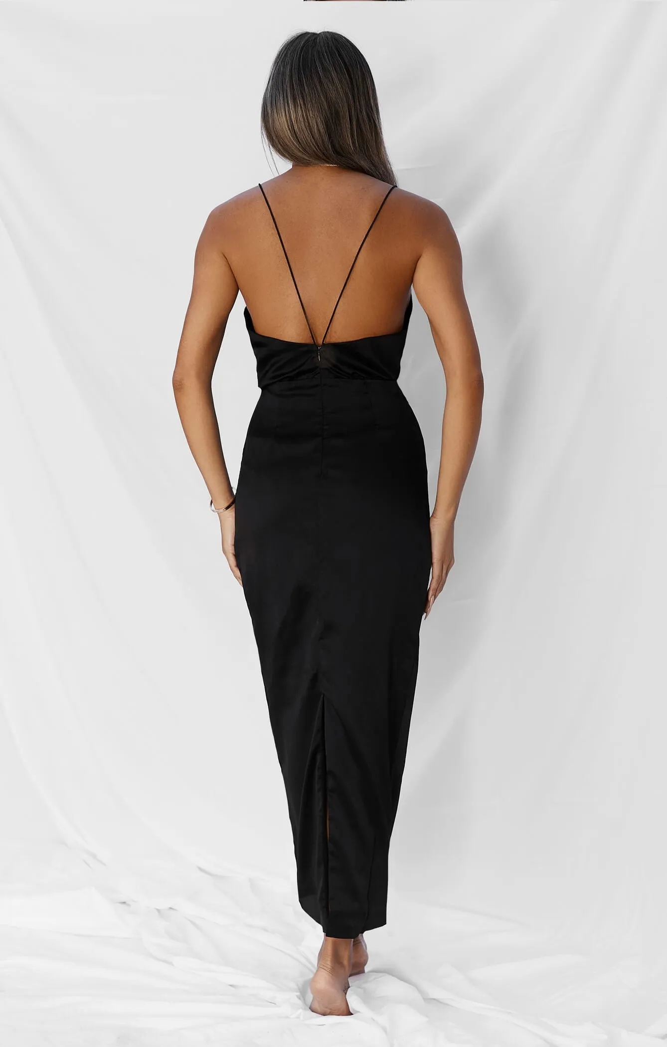 THE SILK CLASSIC DRESS - BLACK