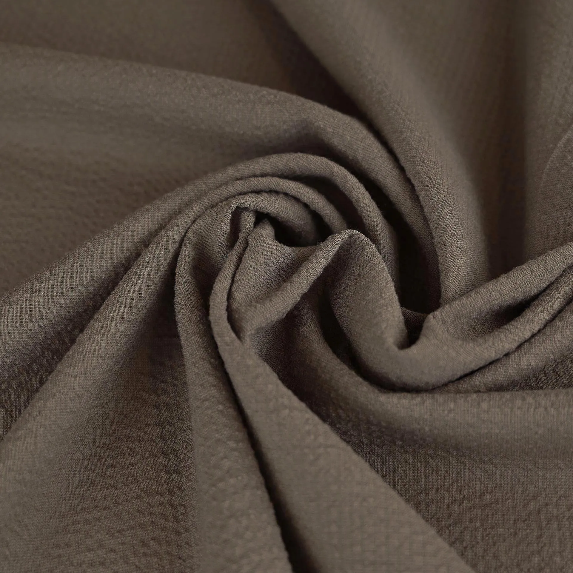 Walnut Brown Seersucker Fabric 98055