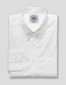 WHITE BROADCLOTH DRESS SHIRT