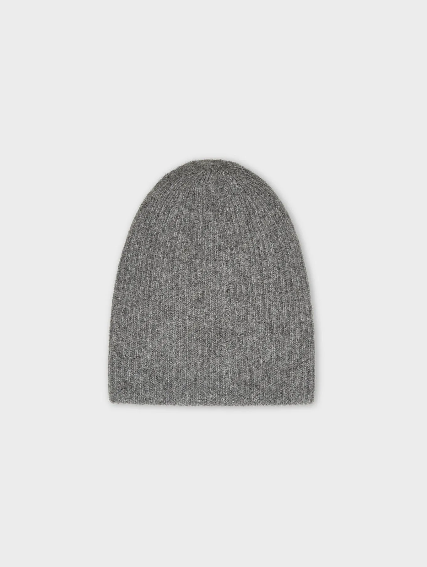 White   Warren Cashmere Plush Rib Beanie 16137