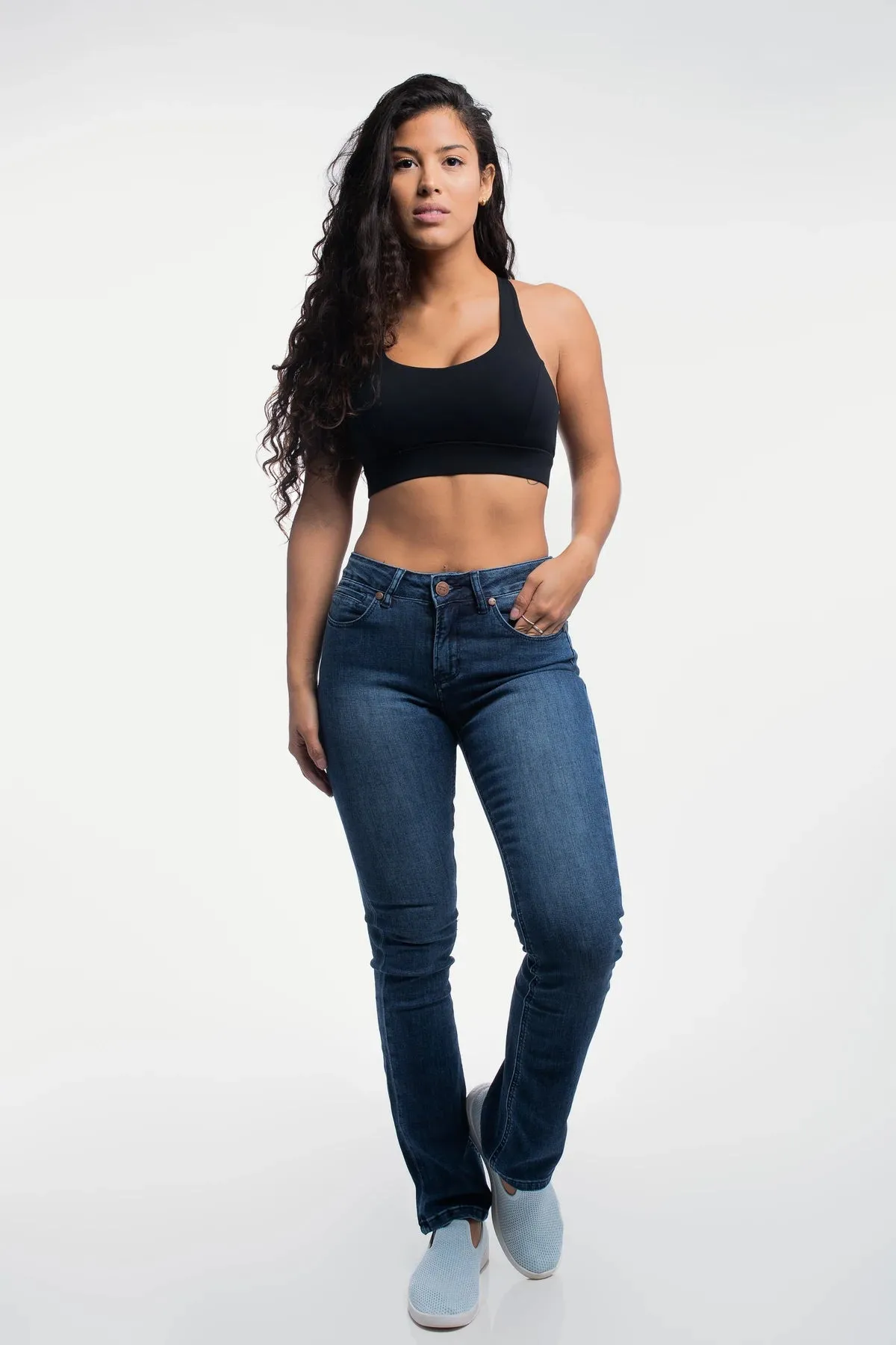 Womens Bootcut Athletic Fit Jeans