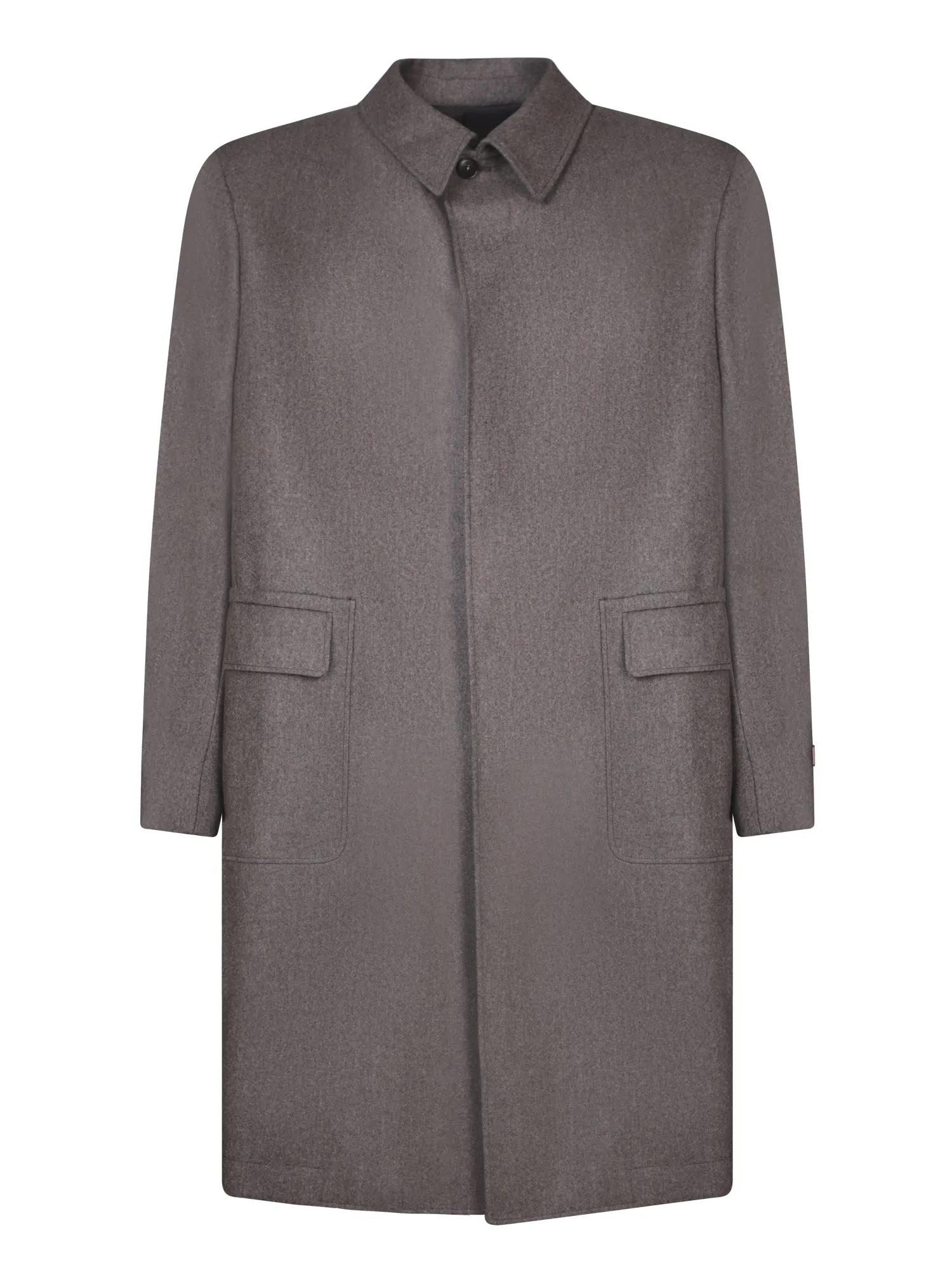 Wool and Cashmere Gray Green Coat