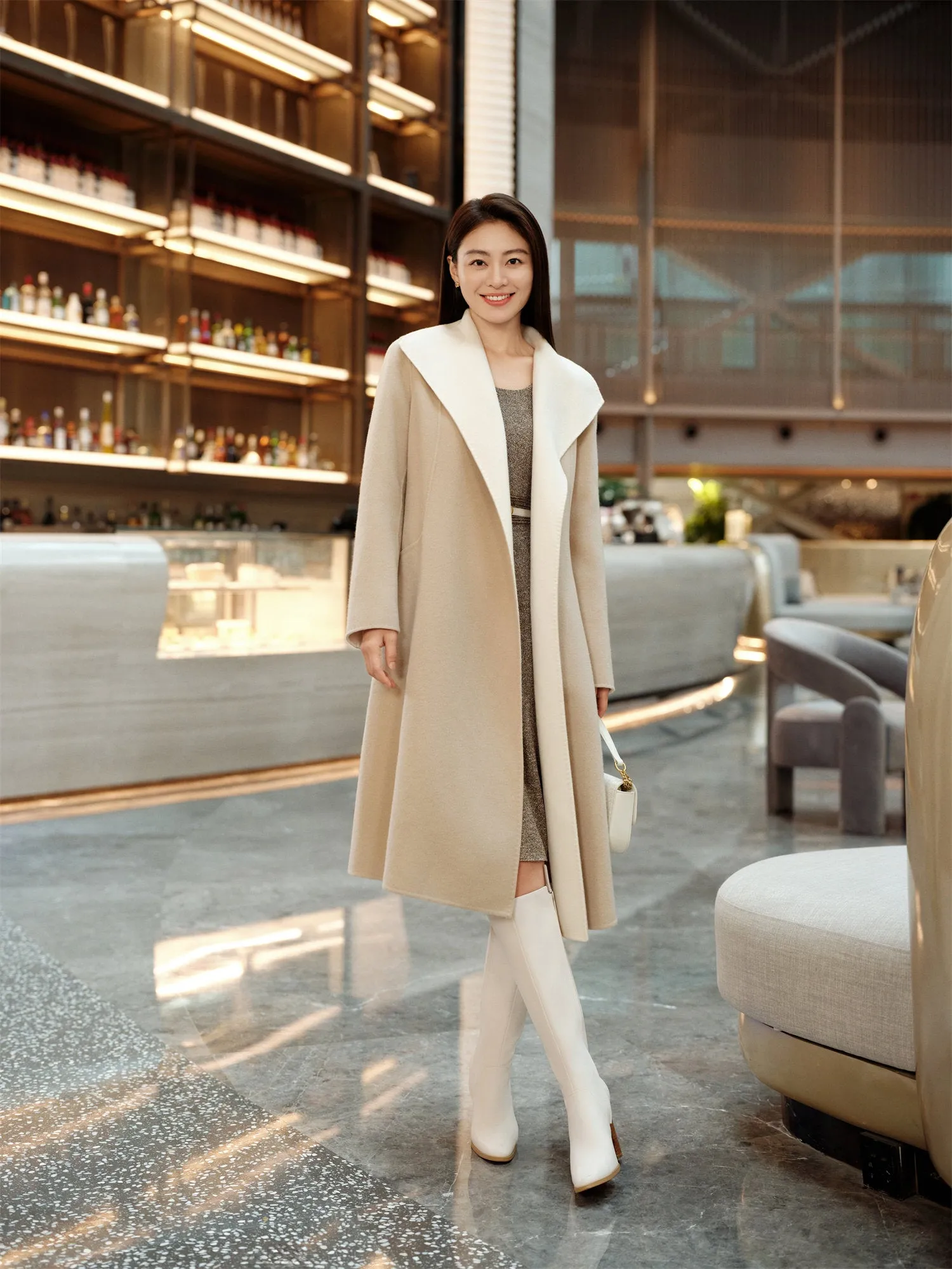 YAYING Loro Piana Long Lapel Coat